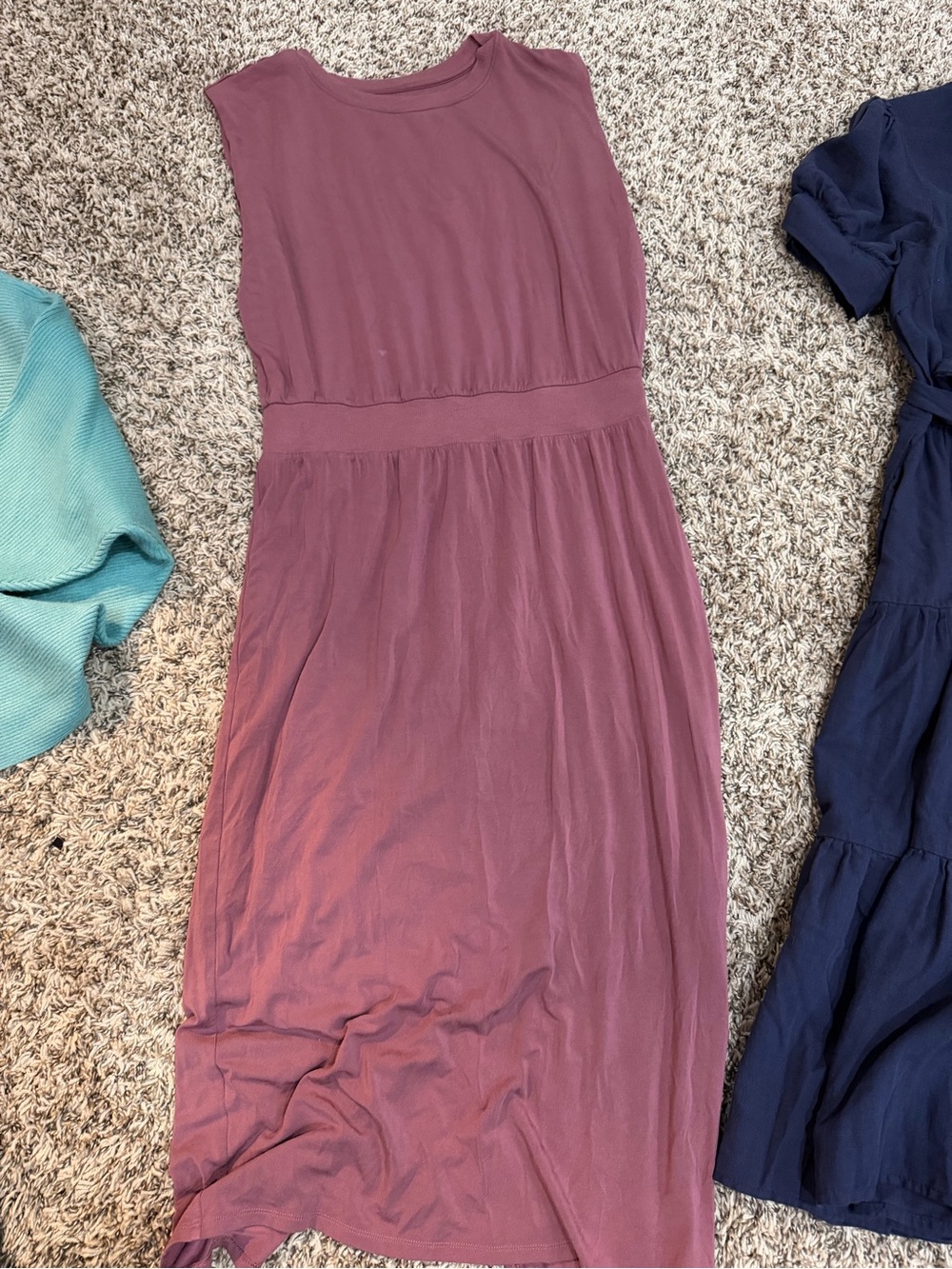 Athleta Sleeveless Mauve Maxi Dress